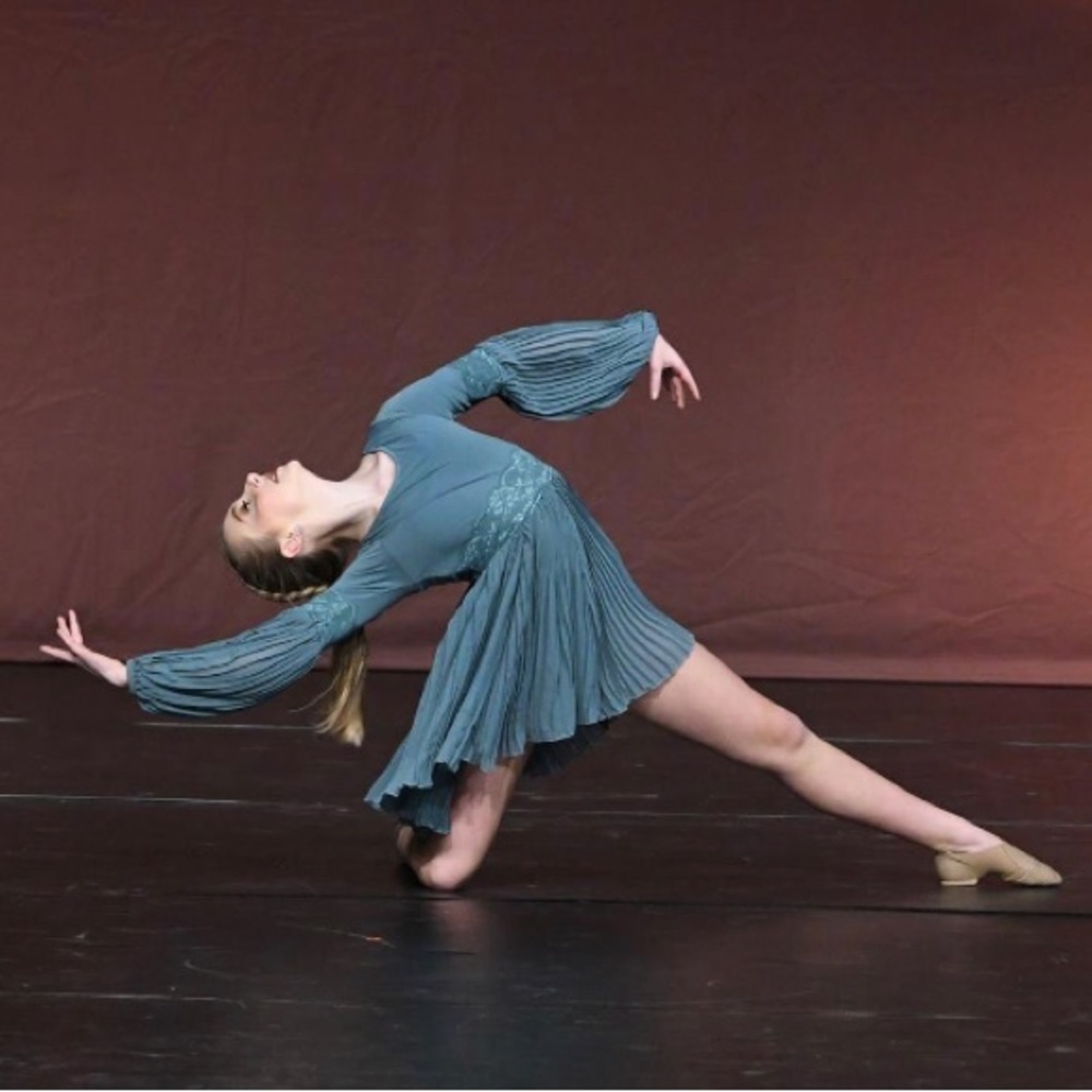 Sage green lyrical dance costume